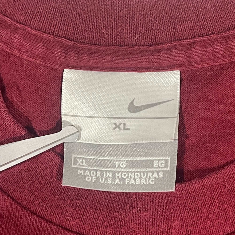 XL Vintage Y2K Nike Just‎ Do It T-Shirt Red Double Sided Friends TV - Picture 7 of 8